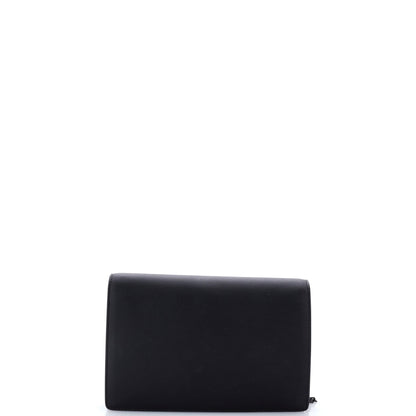 Ultra Matte Saddle Chain Wallet Leather