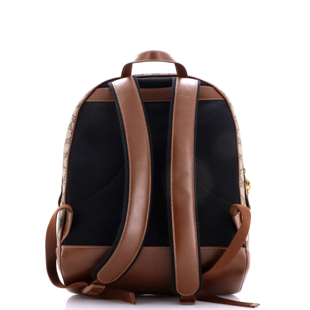 Interlocking G Patch Zip Backpack GG Coated Canvas Medium