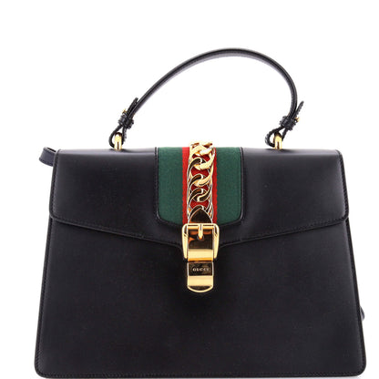 Sylvie Top Handle Bag Leather Medium