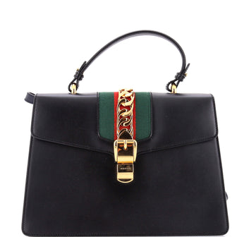 Sylvie Top Handle Bag Leather Medium