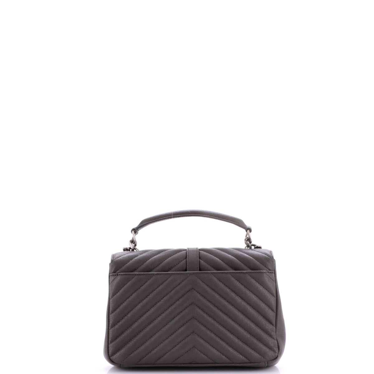 Classic Monogram College Bag Matelasse Chevron Leather Medium