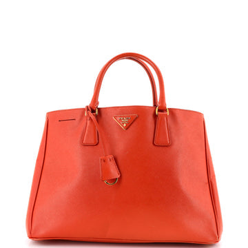 Lux Open Tote Vernice Saffiano Leather Large