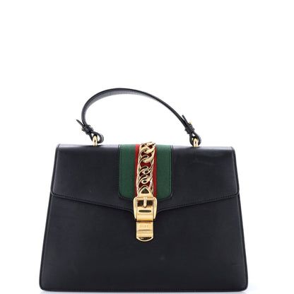 Sylvie Top Handle Bag Leather Medium