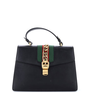 Sylvie Top Handle Bag Leather Medium