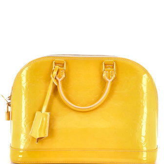 Alma Handbag Monogram Vernis PM