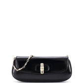 Bamboo Night Chain Clutch Leather