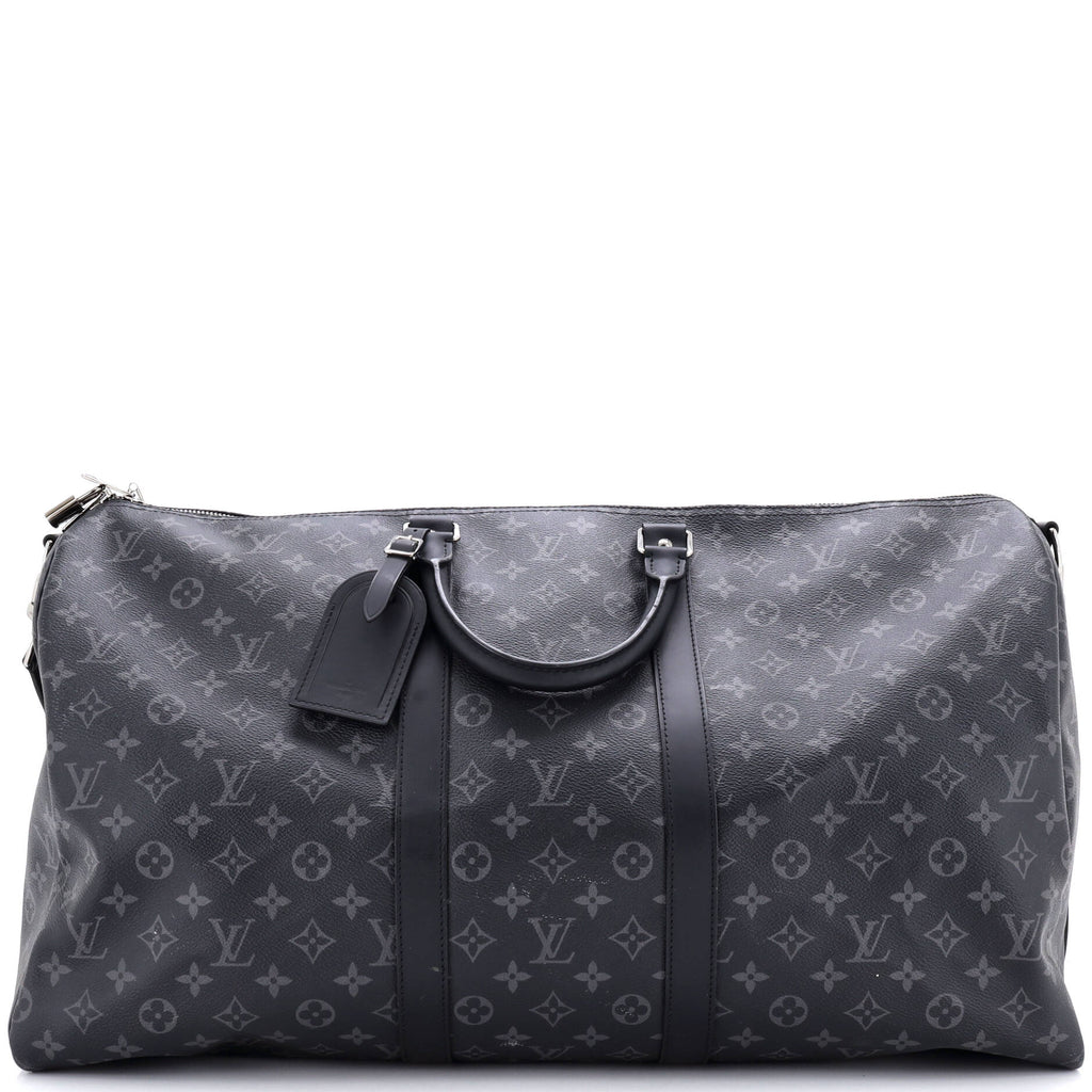 Keepall Bandouliere Bag Monogram Eclipse Canvas 55