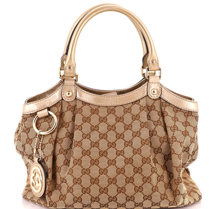 Sukey Tote GG Canvas with Leather Medium