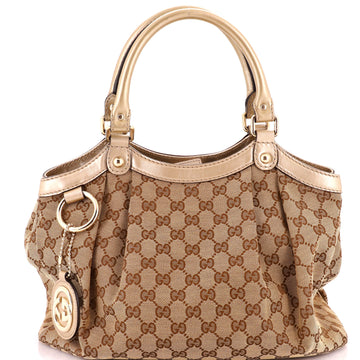 Sukey Tote GG Canvas with Leather Medium