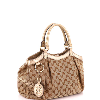 Sukey Tote GG Canvas with Leather Medium