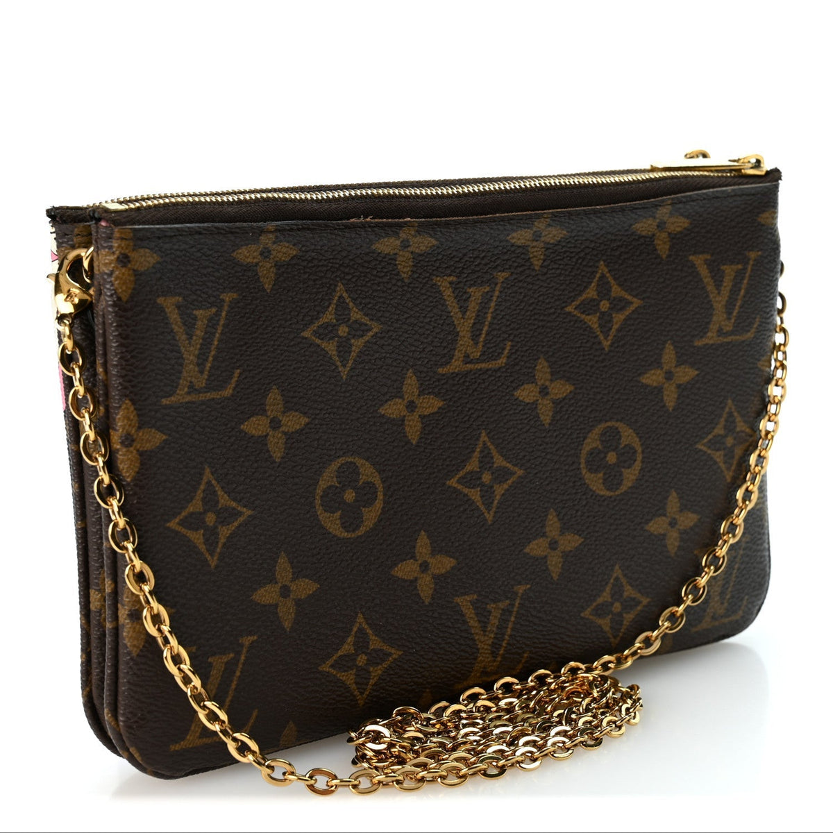 Louis Vuitton Monogram 2019 Christmas Animation Double Zip Pochette