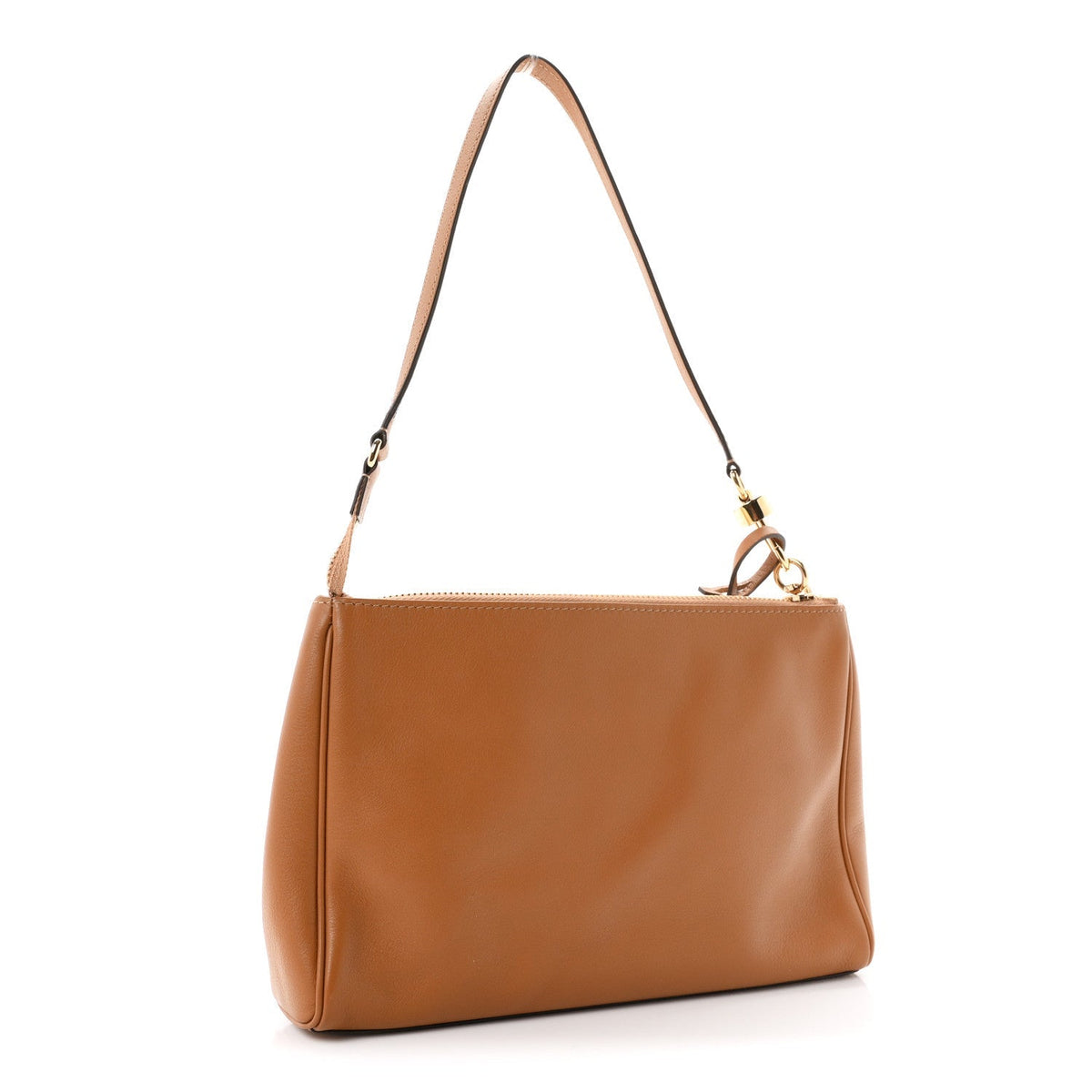 Delvaux Calfskin Louise Pochette Camel 1980322