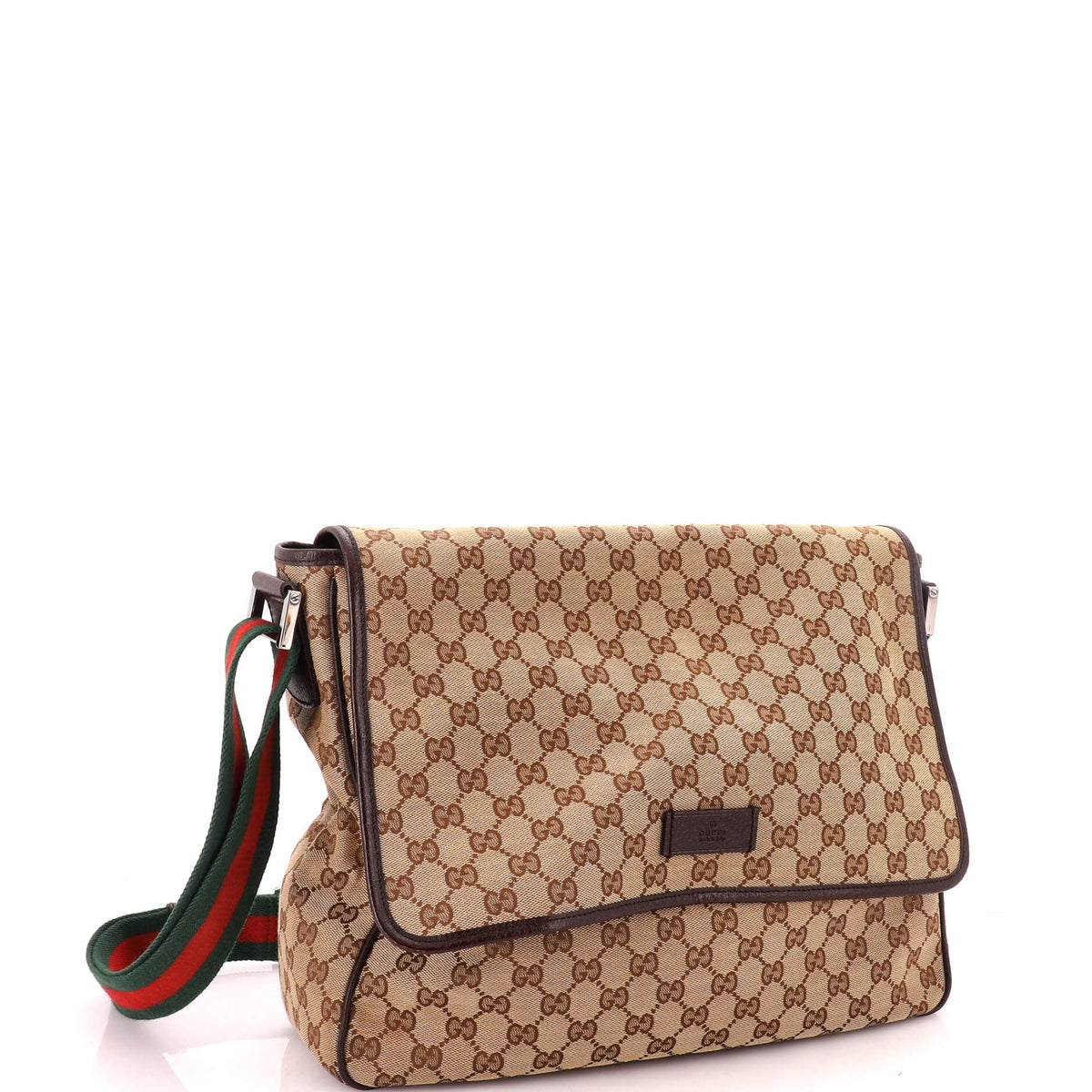 Web Strap Flap Messenger GG Canvas Medium