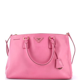 Double Zip Lux Tote Saffiano Leather Medium