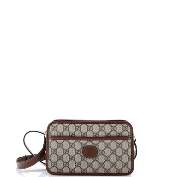 Interlocking G Patch Camera Bag GG Coated Canvas Mini