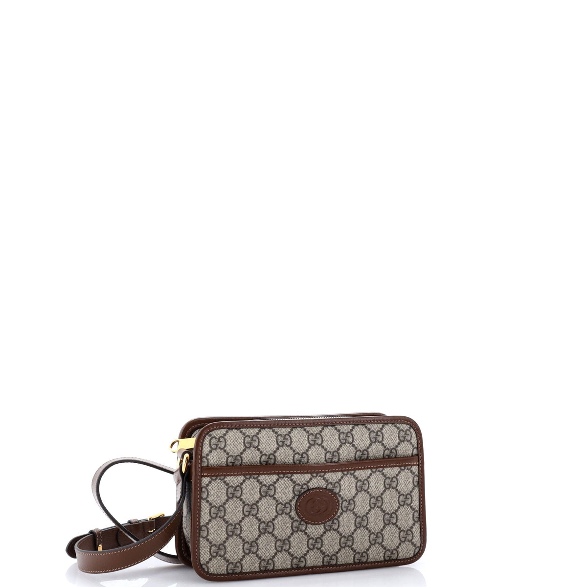 Interlocking G Patch Camera Bag GG Coated Canvas Mini