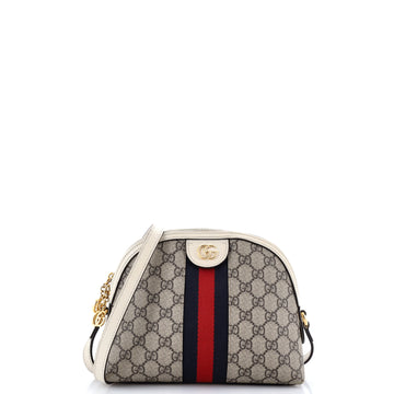 Ophidia Dome Shoulder Bag GG Coated Canvas Small