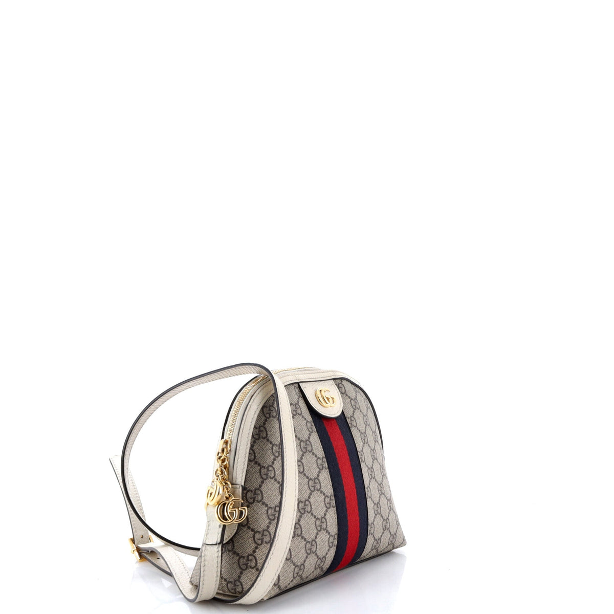 Ophidia Dome Shoulder Bag GG Coated Canvas Small