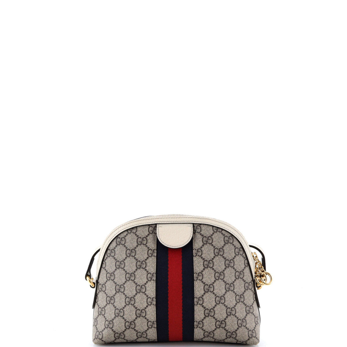 Ophidia Dome Shoulder Bag GG Coated Canvas Small