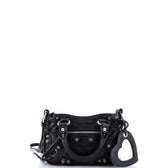 Le Cagole Giant Studs Tote Leather Mini