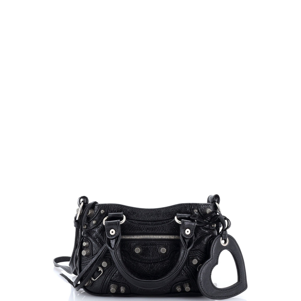 Le Cagole Giant Studs Tote Leather Mini