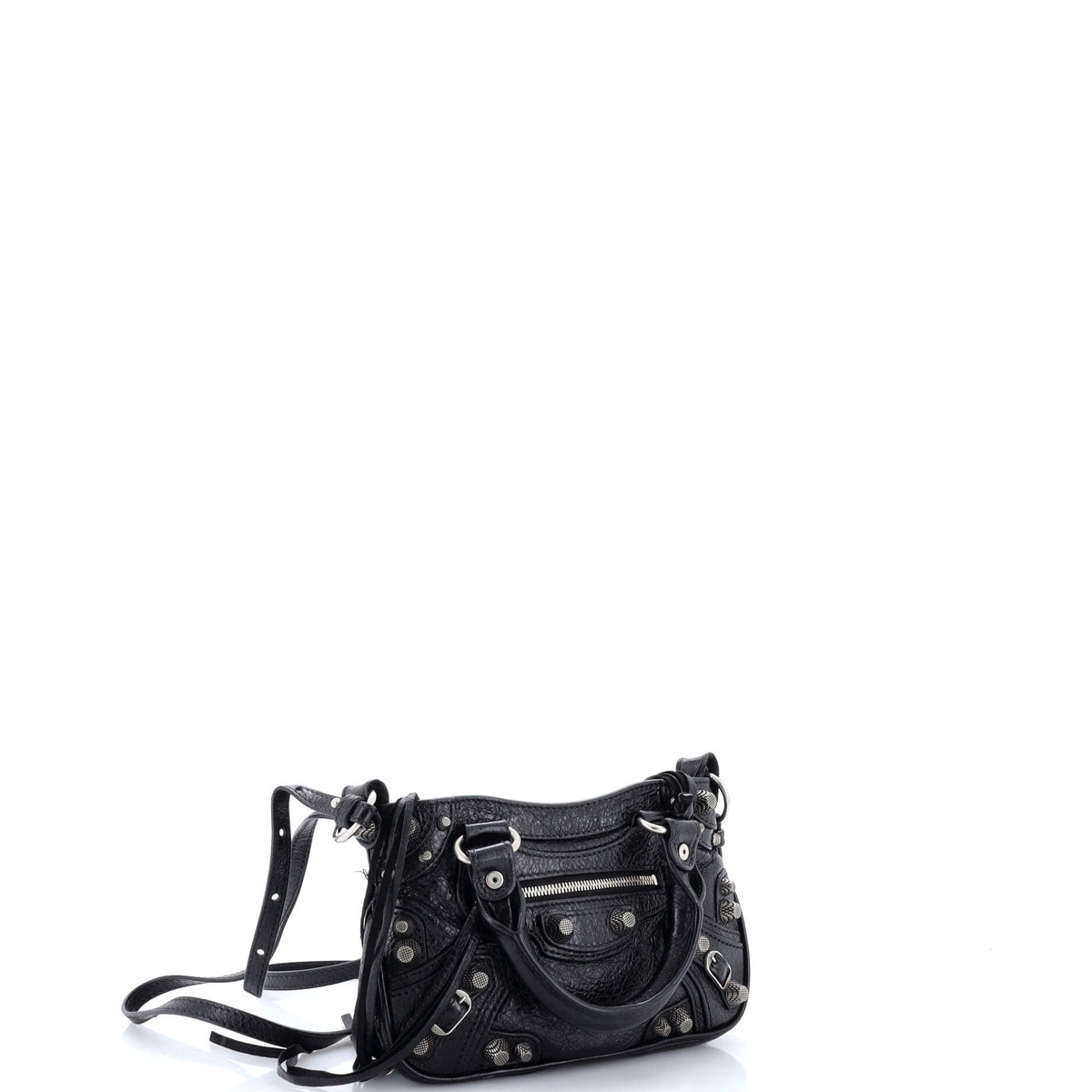 Le Cagole Giant Studs Tote Leather Mini