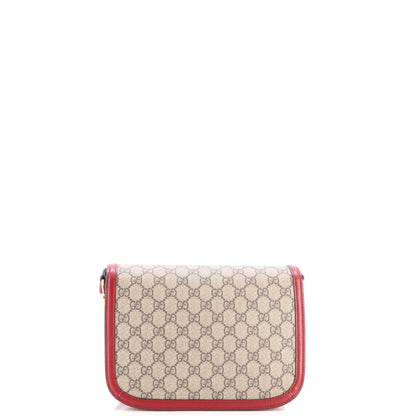Horsebit 1955 Shoulder Bag GG Coated Canvas with Leather Small