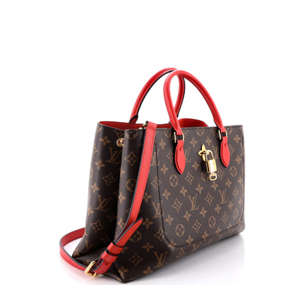 Flower Tote Monogram Canvas with Leather