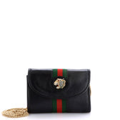 Rajah Web Chain Shoulder Bag Leather Mini