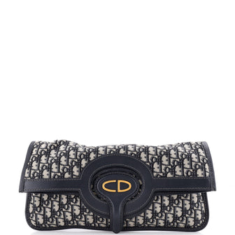 Fold Over Clutch Oblique Canvas
