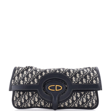 Fold Over Clutch Oblique Canvas