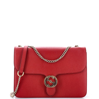 Interlocking Shoulder Bag Leather Medium
