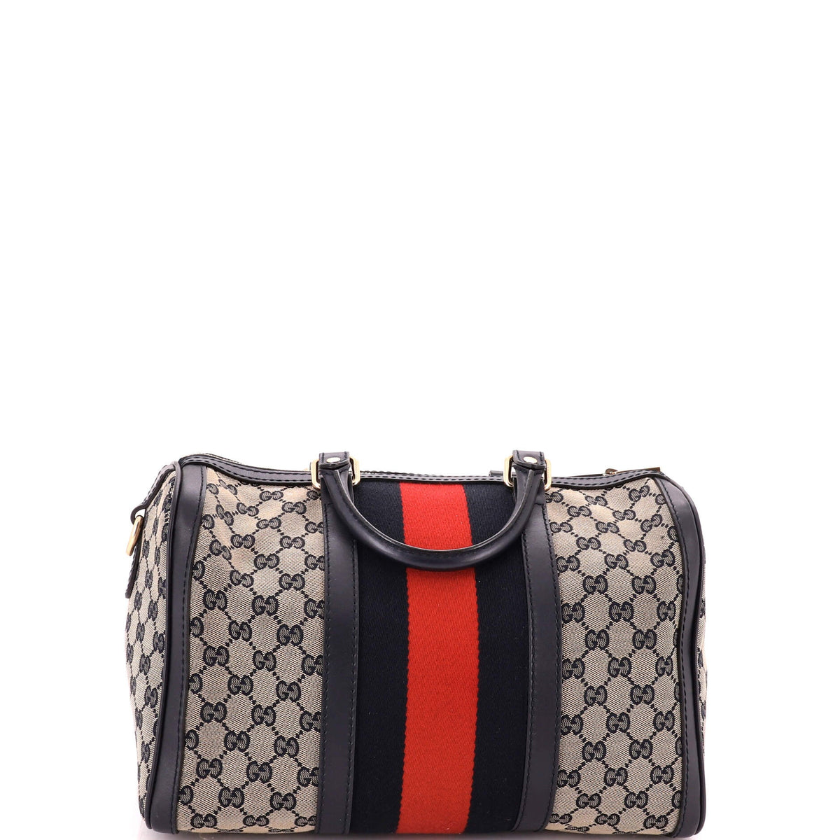 Vintage Web Boston Bag GG Canvas Medium