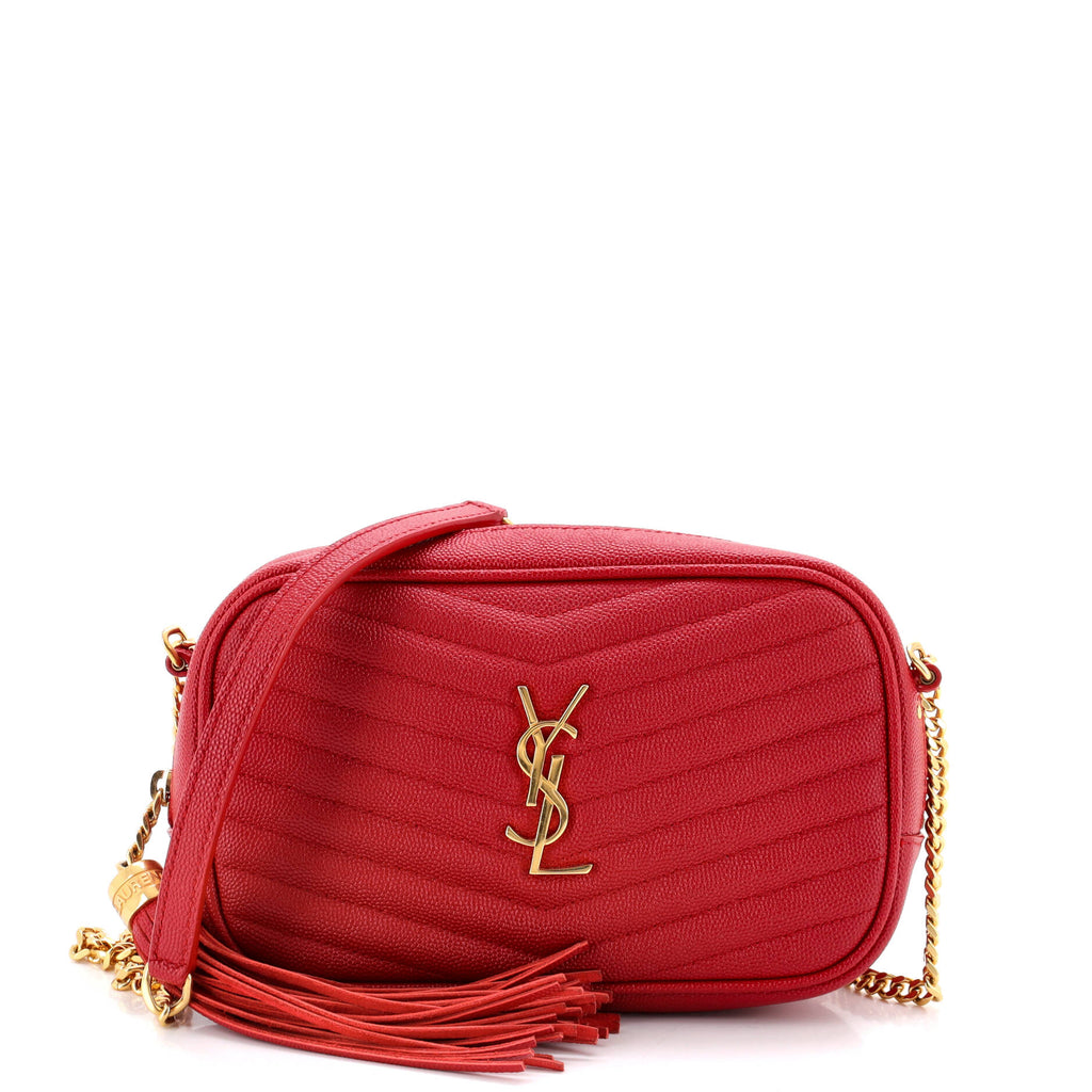 Lou Camera Bag Matelasse Chevron Leather Mini