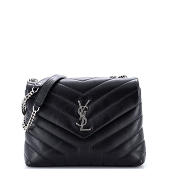 Loulou Shoulder Bag Matelasse Chevron Leather Small