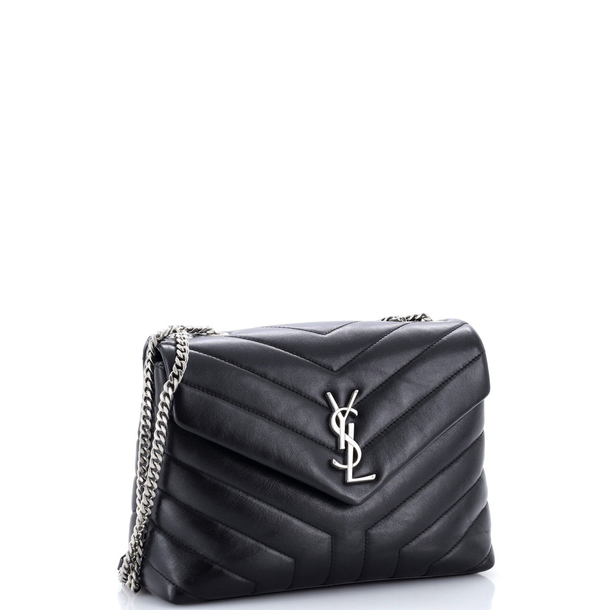 Loulou Shoulder Bag Matelasse Chevron Leather Small