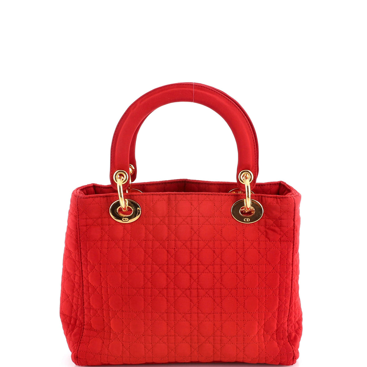 Vintage Lady Dior Bag Cannage Quilt Nylon Medium