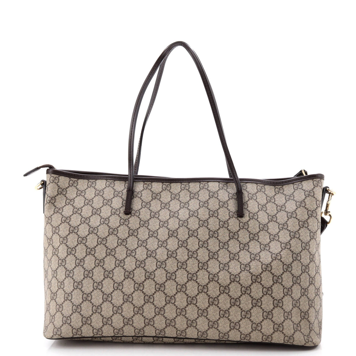 Convertible Zip Tote GG Coated Canvas with Leather Large