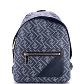 Chiodo Backpack Zucca Coated Canvas with Leather Small