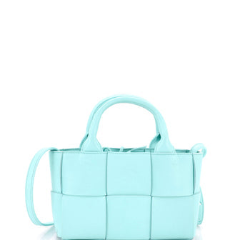 Arco Tote Maxi Intrecciato Leather Candy