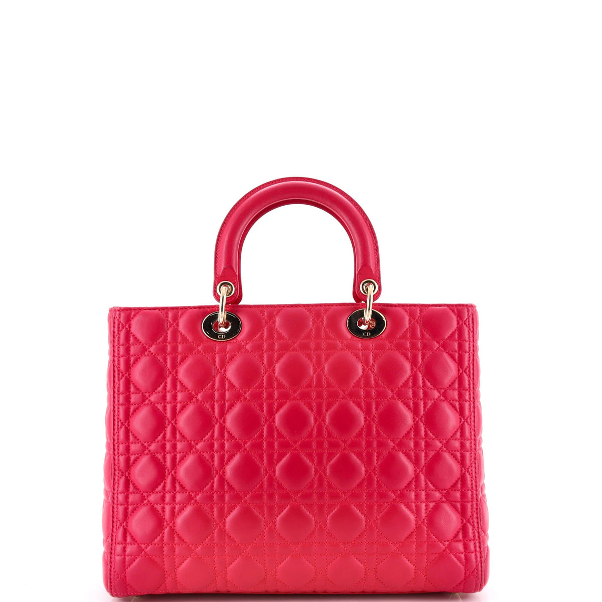 Lady Dior Bag Cannage Quilt Lambskin Large