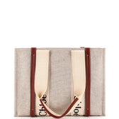 Woody Tote Canvas with Leather Medium