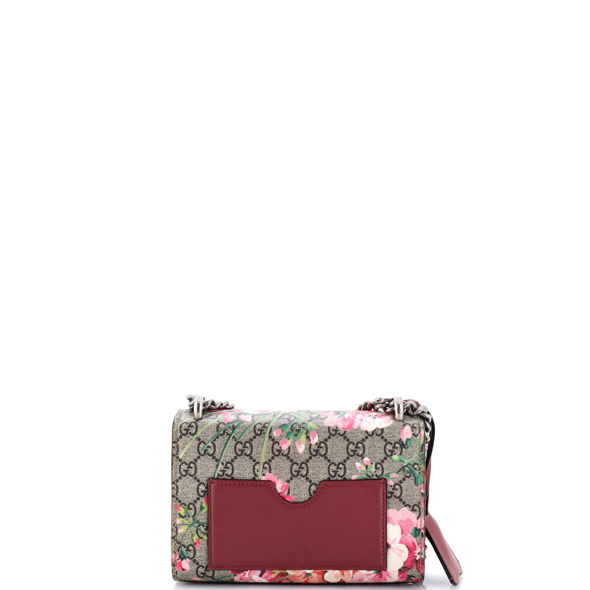 Padlock Shoulder Bag Blooms Print GG Coated Canvas Small