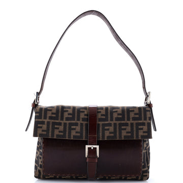Vintage Shoulder Bag Zucca Canvas Medium