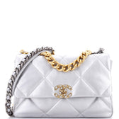 19 Flap Bag Quilted Leather Large