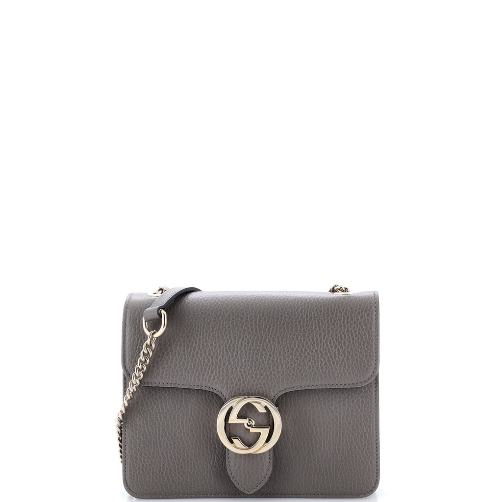 Interlocking Shoulder Bag Leather Small