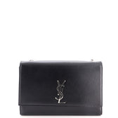 Classic Monogram Crossbody Bag Grainy Leather Large