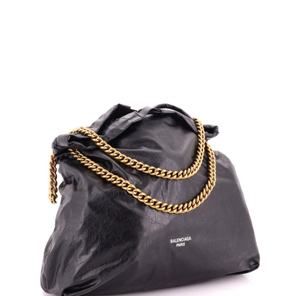 Crush Chain Tote Leather Medium