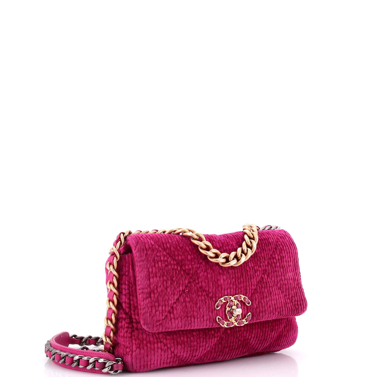 19 Flap Bag Quilted Corduroy Medium