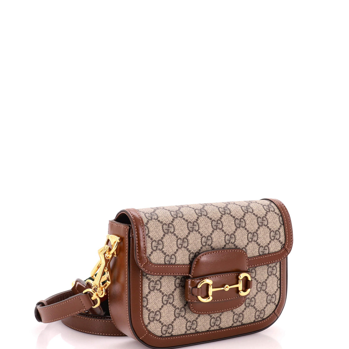 Horsebit 1955 Shoulder Bag GG Coated Canvas with Leather Mini